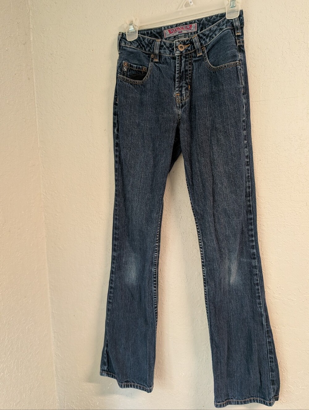 Silver Jeans Dark Blue Flare Jeans 26 X 32 Y2K Low Rise Cowgirl Classic Preppy